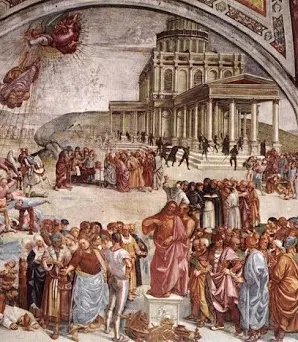 Immagine di File:Luca signorelli, cappella di san brizio, predica e ...